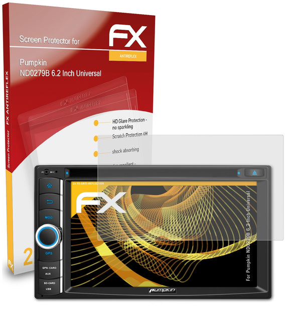 atFoliX FX-Antireflex Displayschutzfolie für Pumpkin ND0279B 6.2 Inch (Universal)