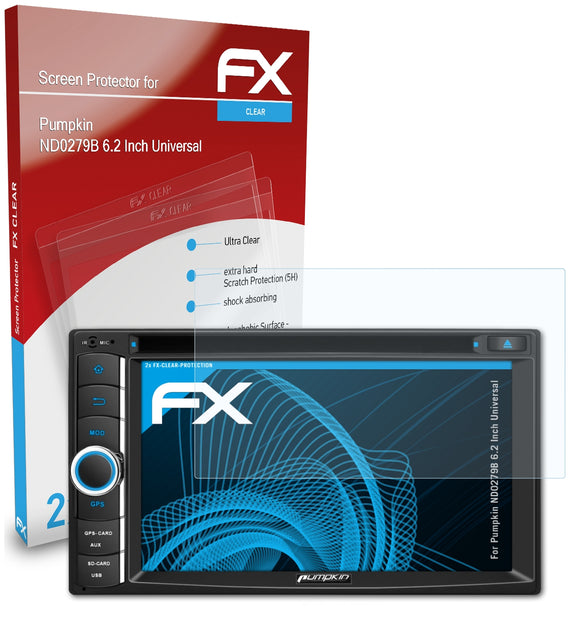 atFoliX FX-Clear Schutzfolie für Pumpkin ND0279B 6.2 Inch (Universal)