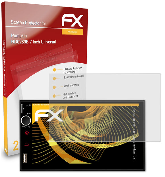 atFoliX FX-Antireflex Displayschutzfolie für Pumpkin ND0289B 7 Inch (Universal)