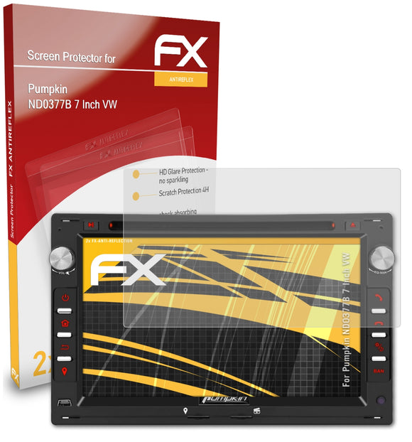atFoliX FX-Antireflex Displayschutzfolie für Pumpkin ND0377B 7 Inch (VW)