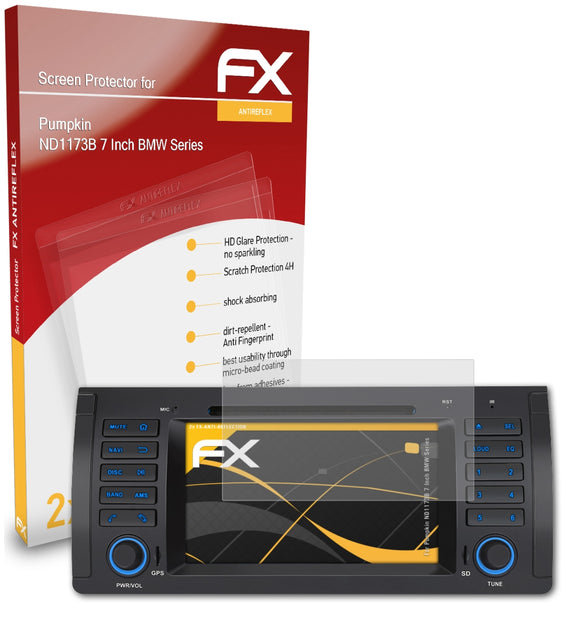 atFoliX FX-Antireflex Displayschutzfolie für Pumpkin ND1173B 7 Inch (BMW Series)
