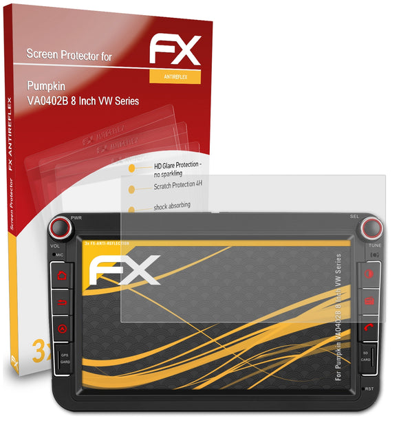 atFoliX FX-Antireflex Displayschutzfolie für Pumpkin VA0402B 8 Inch (VW Series)