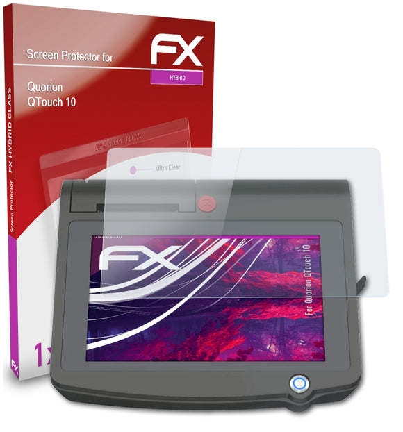 atFoliX FX-Hybrid-Glass Panzerglasfolie für Quorion QTouch 10