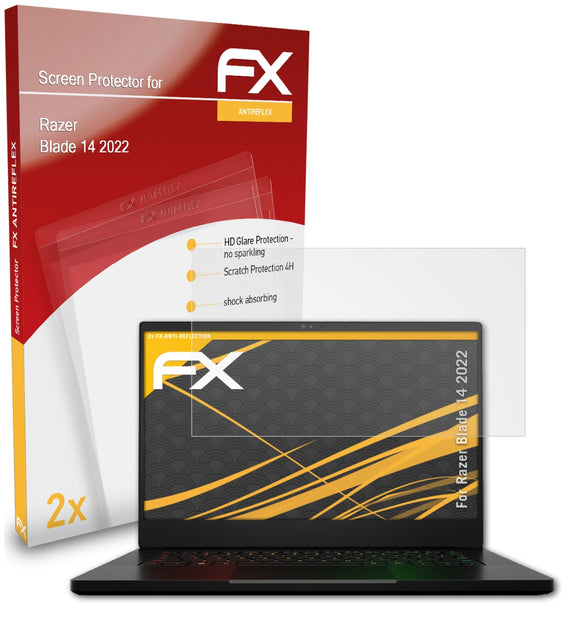 atFoliX FX-Antireflex Displayschutzfolie für Razer Blade 14 (2022)