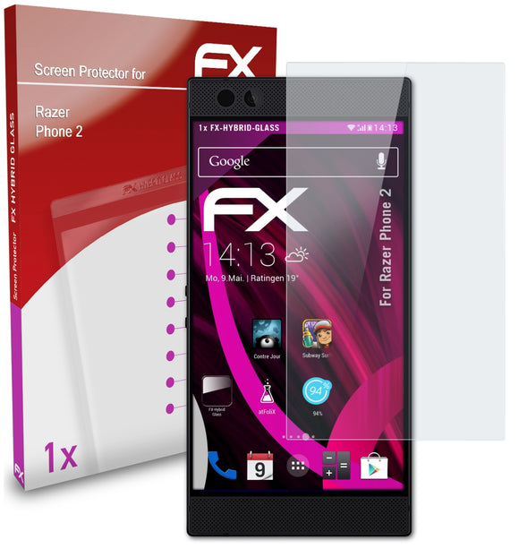 atFoliX FX-Hybrid-Glass Panzerglasfolie für Razer Phone 2