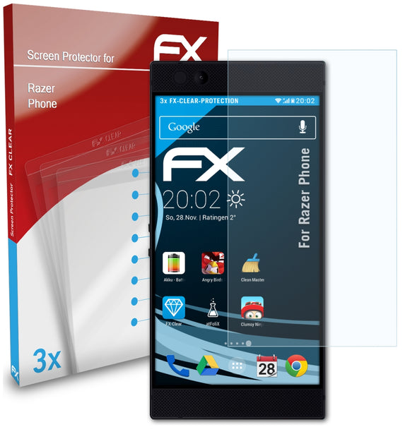 atFoliX FX-Clear Schutzfolie für Razer Phone