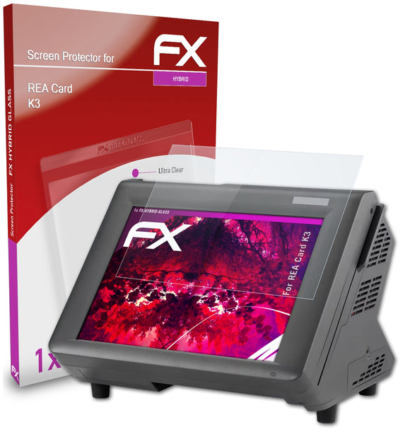 atFoliX FX-Hybrid-Glass Panzerglasfolie für REA Card K3