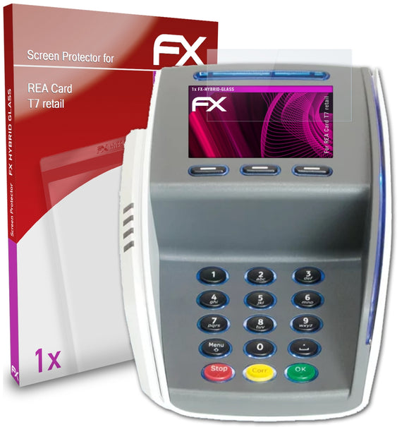 atFoliX FX-Hybrid-Glass Panzerglasfolie für REA Card T7 retail