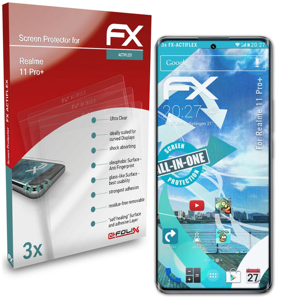 atFoliX FX-ActiFleX Displayschutzfolie für Realme 11 Pro+
