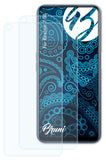Schutzfolie Bruni kompatibel mit Realme 7 5G, glasklare (2X)