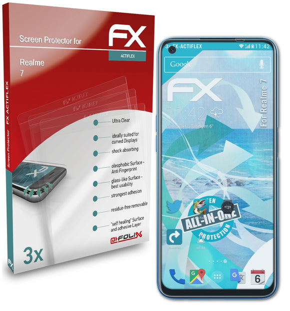 atFoliX FX-ActiFleX Displayschutzfolie für Realme 7