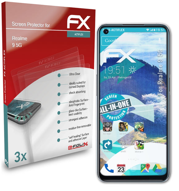 atFoliX FX-ActiFleX Displayschutzfolie für Realme 9 5G