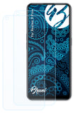 Schutzfolie Bruni kompatibel mit Realme 9 Pro+, glasklare (2X)