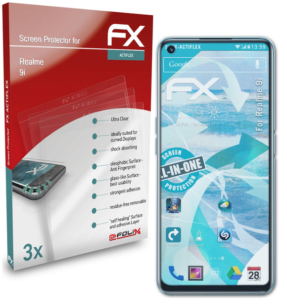 atFoliX FX-ActiFleX Displayschutzfolie für Realme 9i