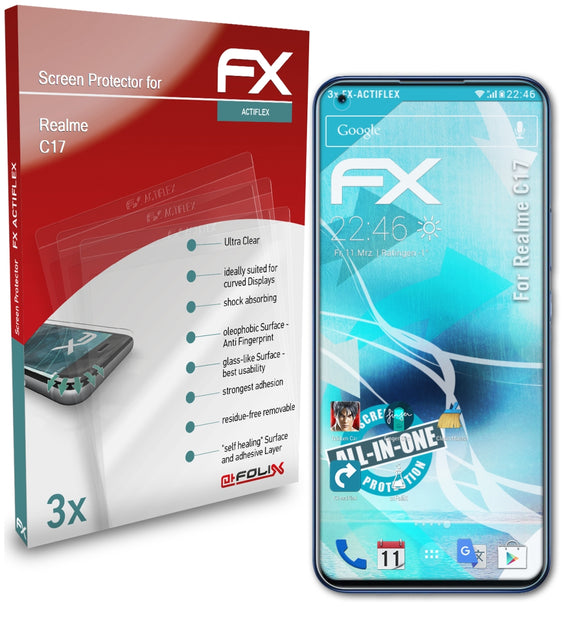 atFoliX FX-ActiFleX Displayschutzfolie für Realme C17