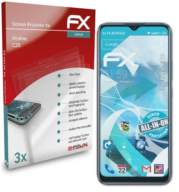atFoliX FX-ActiFleX Displayschutzfolie für Realme C25
