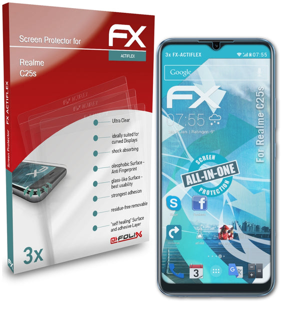 atFoliX FX-ActiFleX Displayschutzfolie für Realme C25s