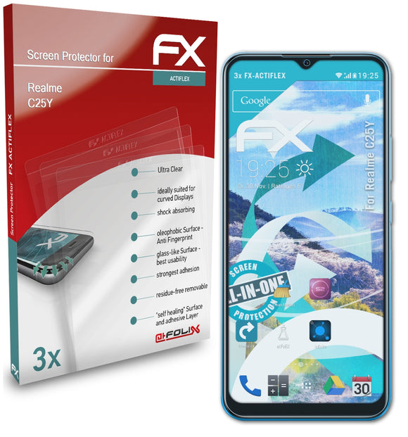 atFoliX FX-ActiFleX Displayschutzfolie für Realme C25Y