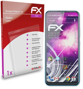 atFoliX FX-Hybrid-Glass Panzerglasfolie für Realme C25Y