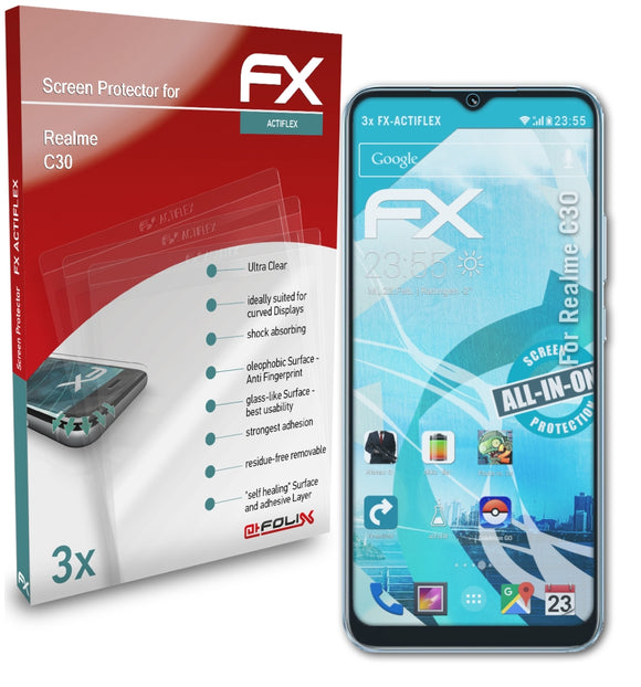 atFoliX FX-ActiFleX Displayschutzfolie für Realme C30