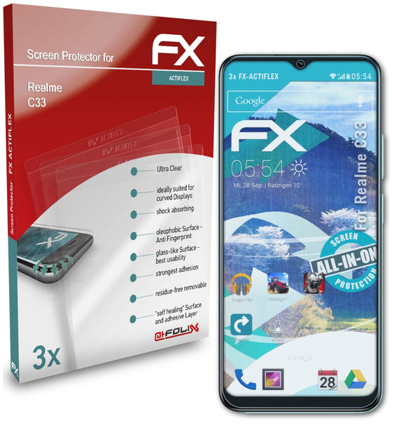 atFoliX FX-ActiFleX Displayschutzfolie für Realme C33