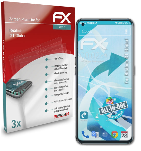 atFoliX FX-ActiFleX Displayschutzfolie für Realme GT Global