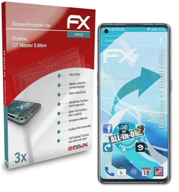 atFoliX FX-ActiFleX Displayschutzfolie für Realme GT Master Edition