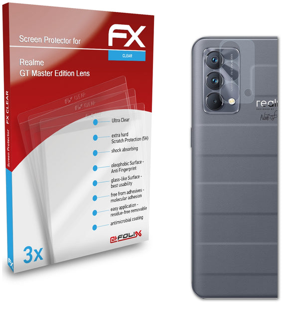 atFoliX FX-Clear Schutzfolie für Realme GT Master Edition Lens
