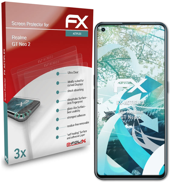 atFoliX FX-ActiFleX Displayschutzfolie für Realme GT Neo 2