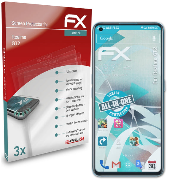 atFoliX FX-ActiFleX Displayschutzfolie für Realme GT2