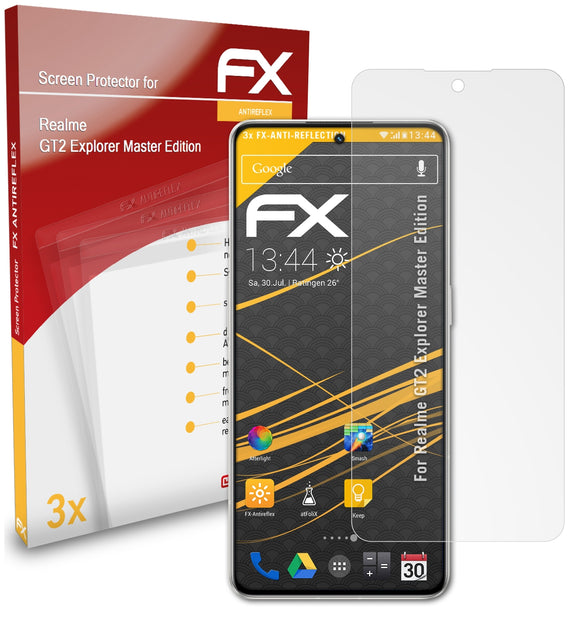 atFoliX FX-Antireflex Displayschutzfolie für Realme GT2 Explorer Master Edition
