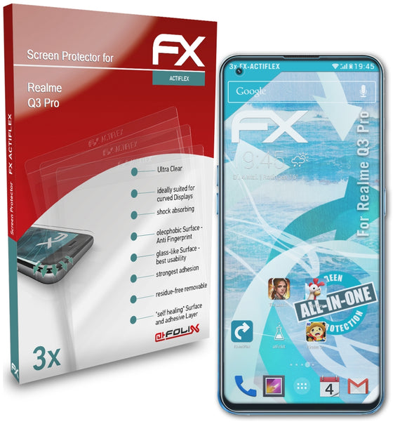 atFoliX FX-ActiFleX Displayschutzfolie für Realme Q3 Pro