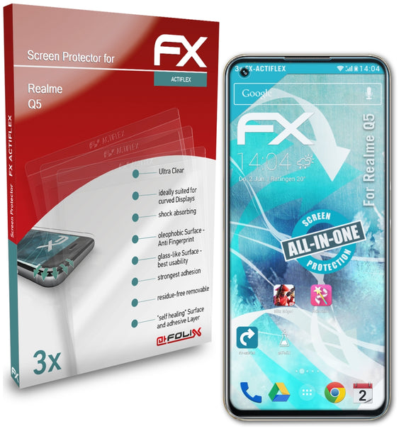 atFoliX FX-ActiFleX Displayschutzfolie für Realme Q5