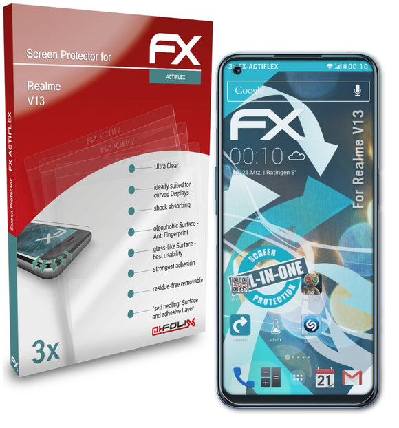 atFoliX FX-ActiFleX Displayschutzfolie für Realme V13