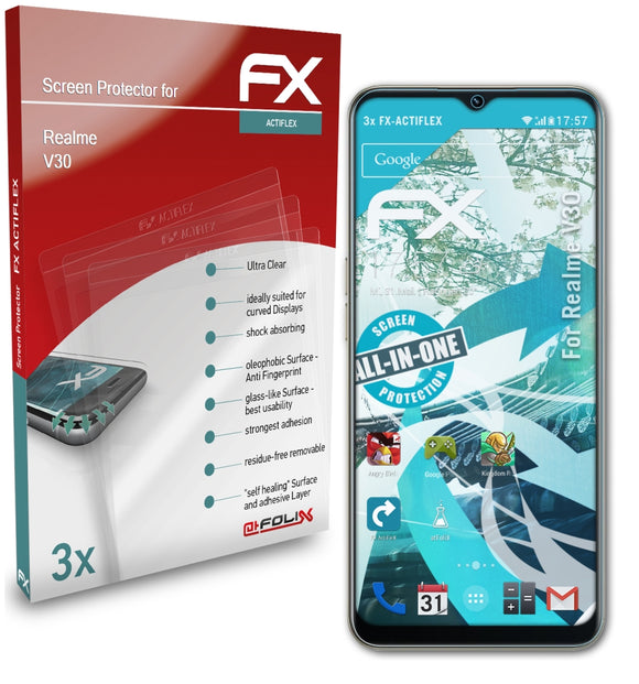 atFoliX FX-ActiFleX Displayschutzfolie für Realme V30