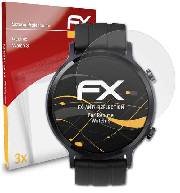 atFoliX FX-Antireflex Displayschutzfolie für Realme Watch S