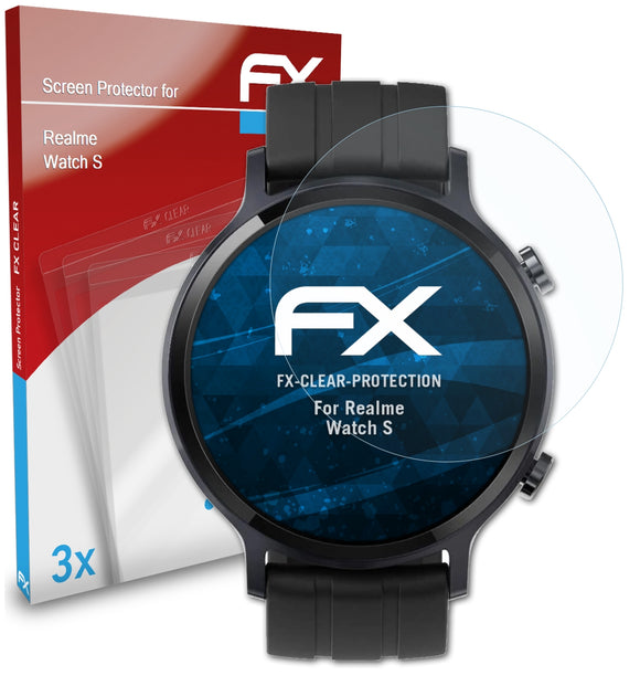 atFoliX FX-Clear Schutzfolie für Realme Watch S