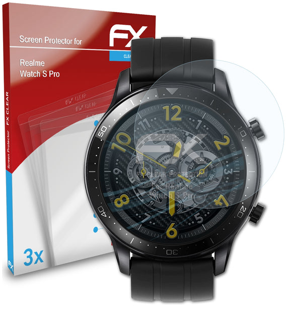atFoliX FX-Clear Schutzfolie für Realme Watch S Pro