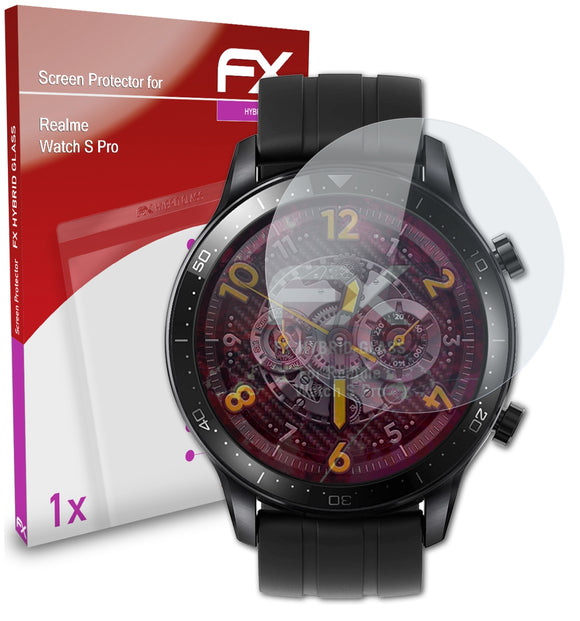 atFoliX FX-Hybrid-Glass Panzerglasfolie für Realme Watch S Pro