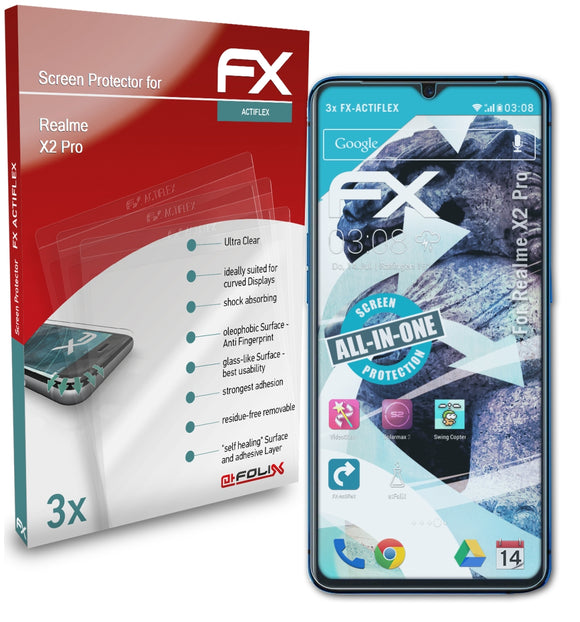 atFoliX FX-ActiFleX Displayschutzfolie für Realme X2 Pro