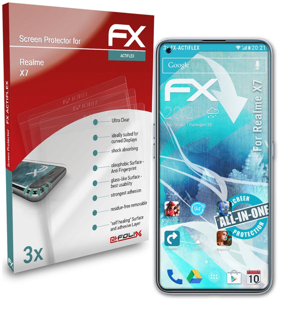 atFoliX FX-ActiFleX Displayschutzfolie für Realme X7