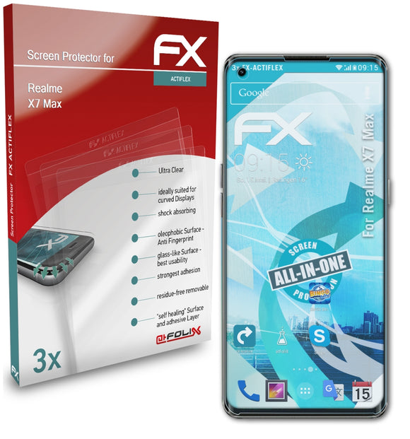 atFoliX FX-ActiFleX Displayschutzfolie für Realme X7 Max