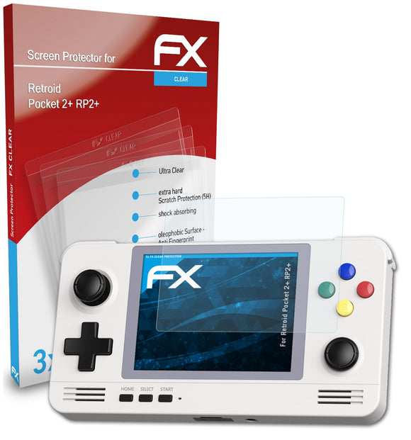 atFoliX FX-Clear Schutzfolie für Retroid Pocket 2+ (RP2+)