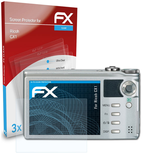 atFoliX FX-Clear Schutzfolie für Ricoh CX1