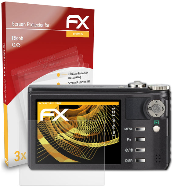 atFoliX FX-Antireflex Displayschutzfolie für Ricoh CX3