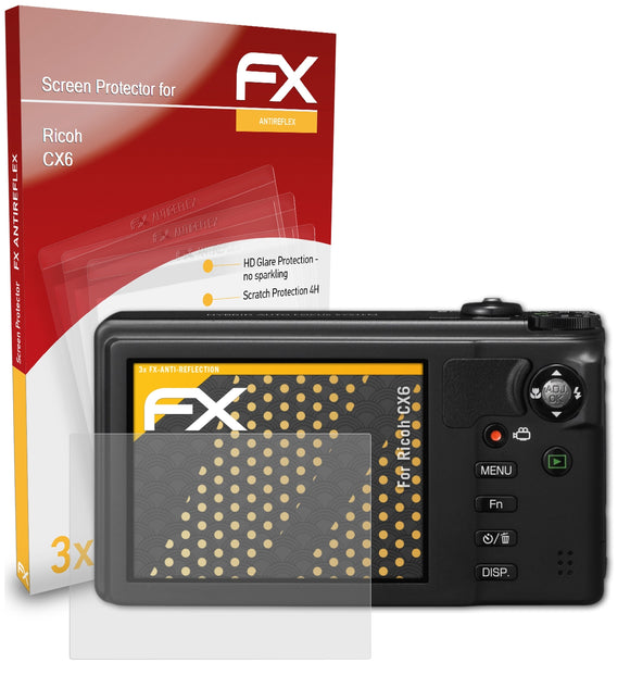 atFoliX FX-Antireflex Displayschutzfolie für Ricoh CX6