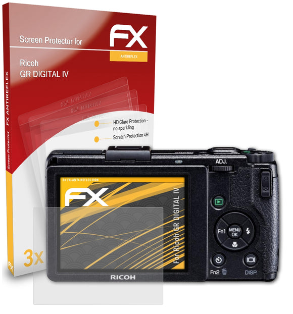 atFoliX FX-Antireflex Displayschutzfolie für Ricoh GR DIGITAL IV