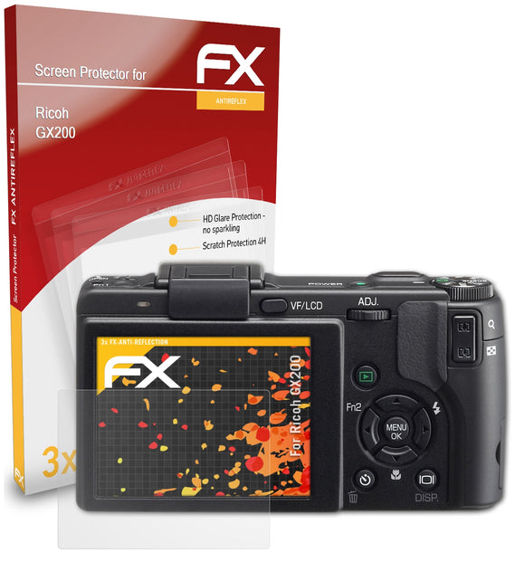 atFoliX FX-Antireflex Displayschutzfolie für Ricoh GX200