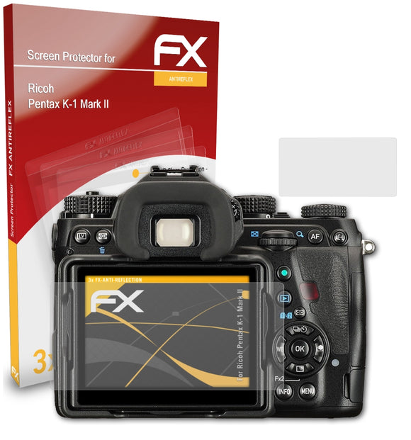 atFoliX FX-Antireflex Displayschutzfolie für Ricoh Pentax K-1 Mark II