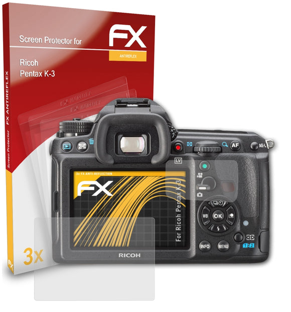 atFoliX FX-Antireflex Displayschutzfolie für Ricoh Pentax K-3